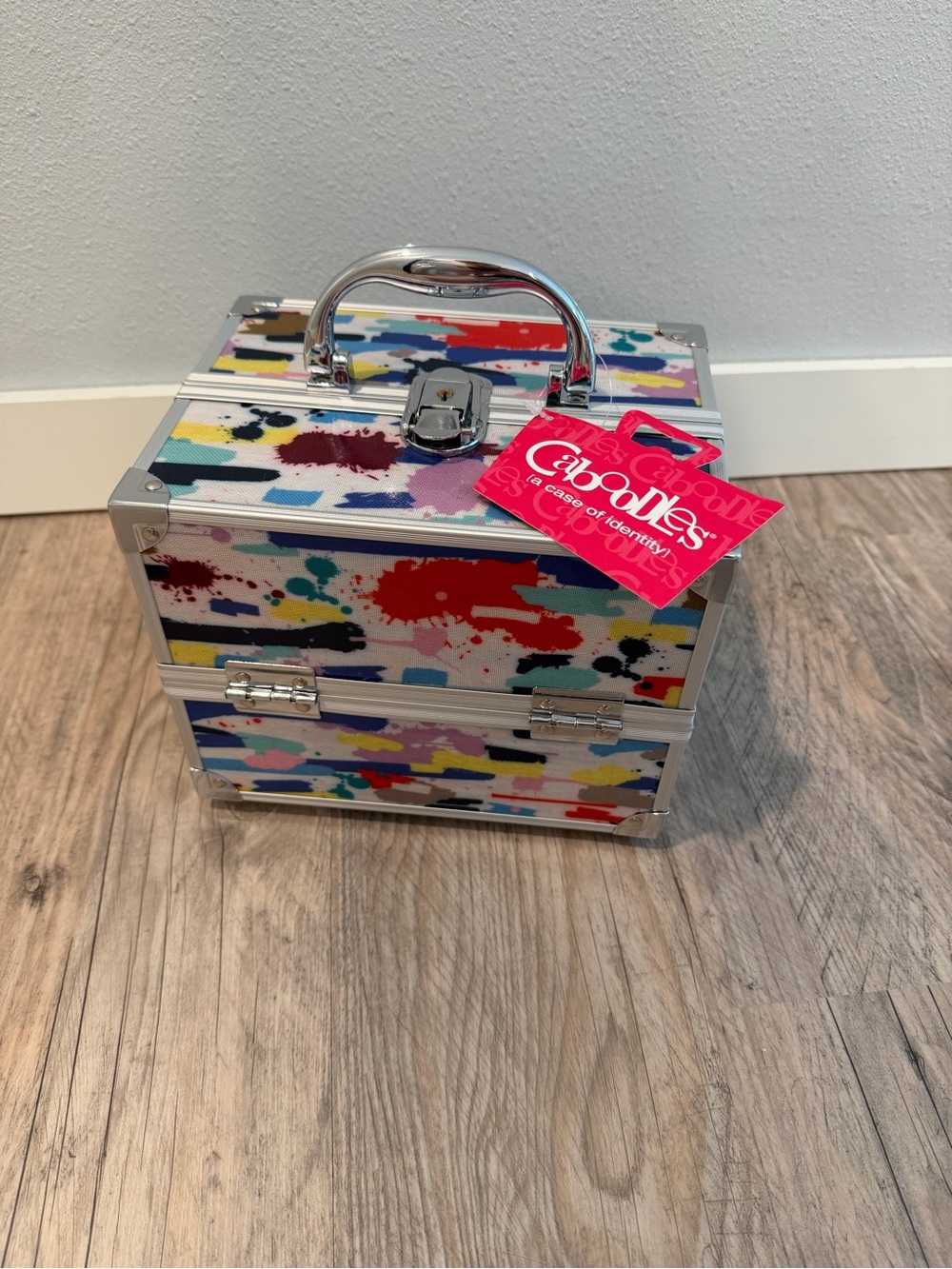 Caboodles Paint-Splatter Cosmetic Case - Red, Blue, Yellow, Pink, Black